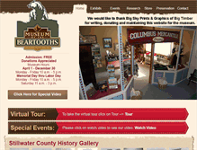 Tablet Screenshot of museumofthebeartooths.com
